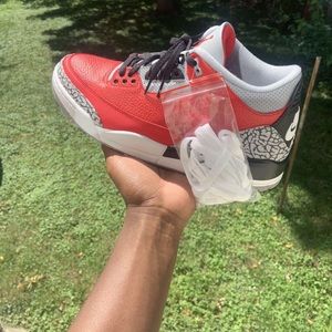 Fire red jordan 3s